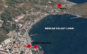 Dove si trovano le webcam Eolnet a Lipari